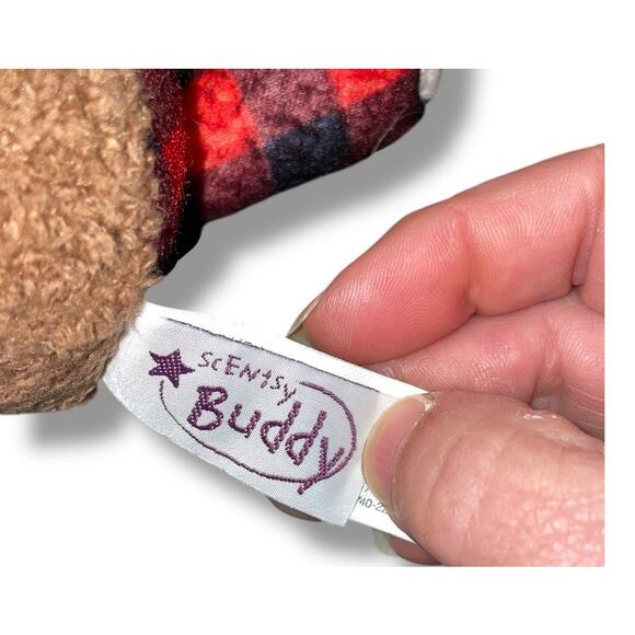 Scentsy Buddy Clip Milford Moose 6" Plush Scented Very Merry Cranberry Backpack - Picture 9 of 13